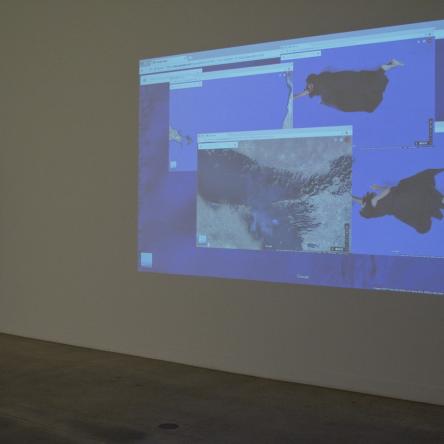 installation image of 'Grasping fragments, or otherwise calculating distance' at Visual Arts Center