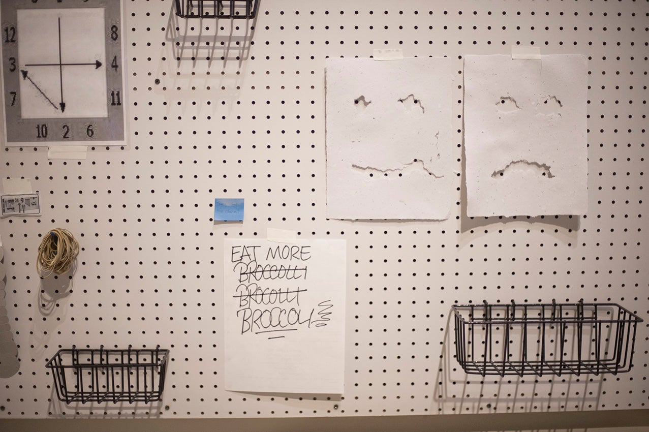 work by Amanda Ross-Ho, Visual Arts Center, UT Austin