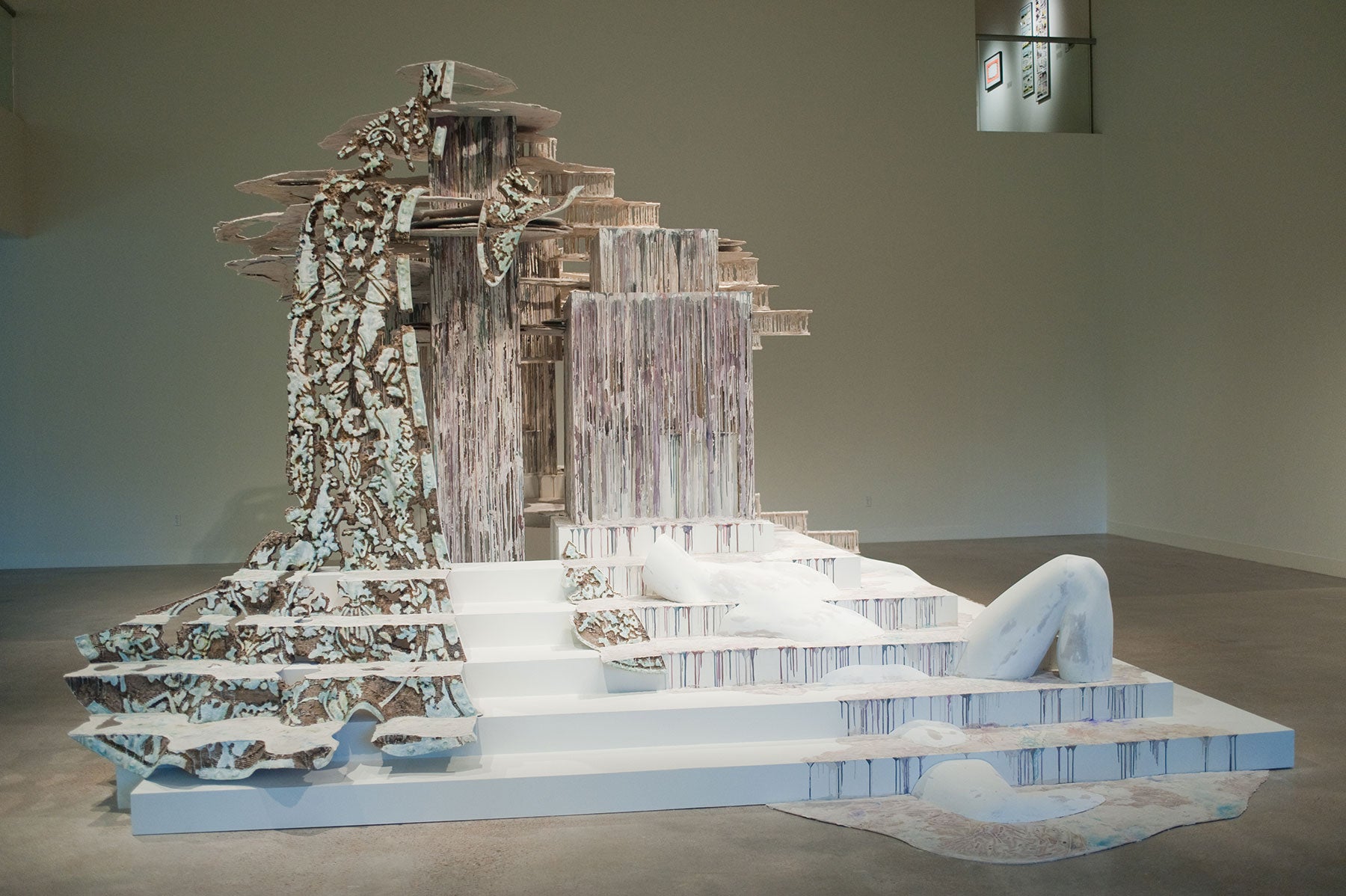 large sculpture by artist Diana Al-Hadid