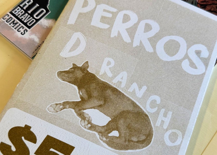 cover of zine with dog on it