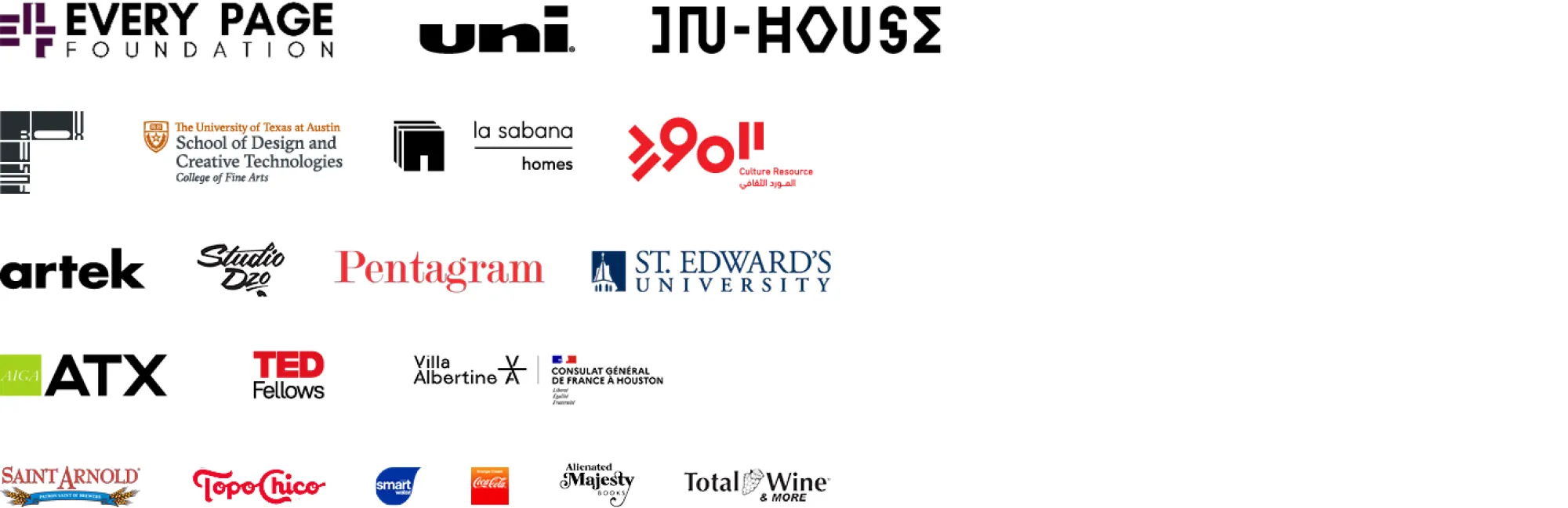 logos for supporters of VAC 2025-26 exhibitions