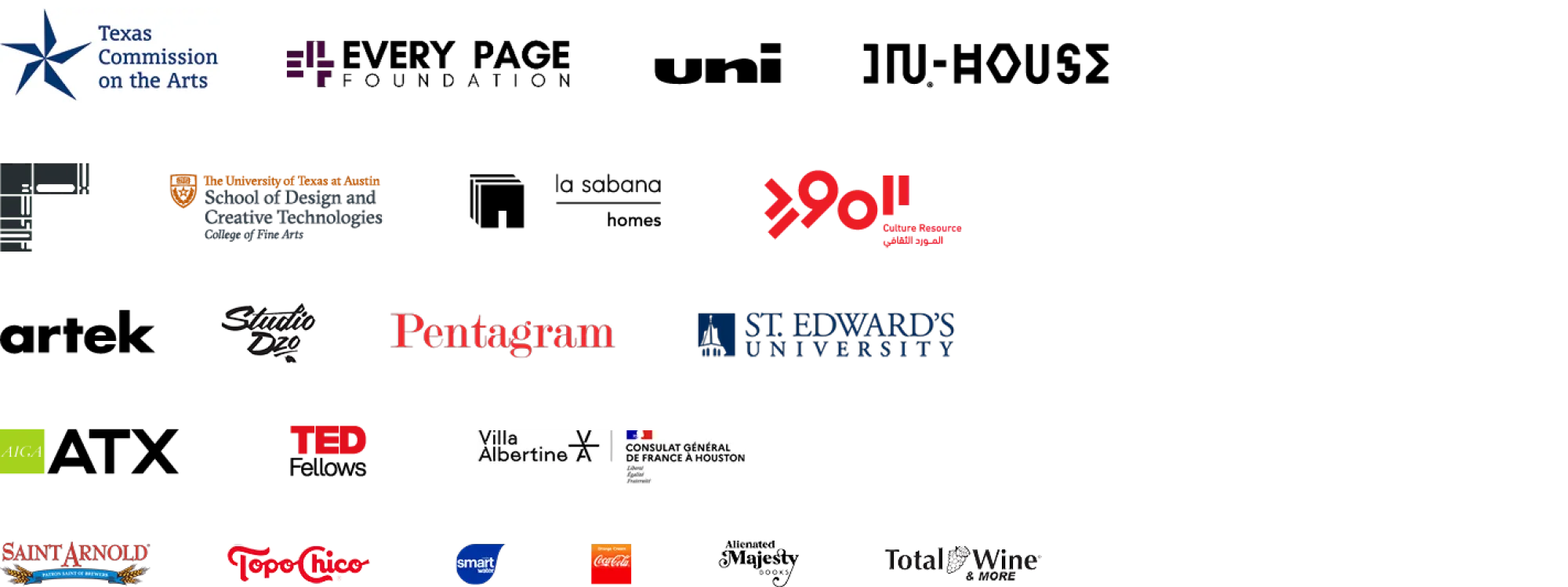 logos for supporters of VAC 2025-26 exhibitions