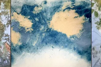 detail of painting by Heather Bird Harris