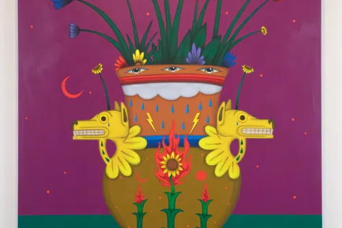 installation view of Somos Recuerdos