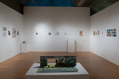 artwork by Aesthetics of Health students, Visual Arts Center, UT Austin
