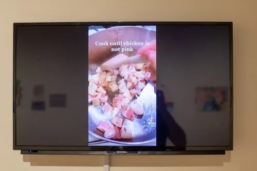 artwork by Aesthetics of Health students, Visual Arts Center, UT Austin