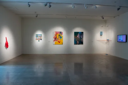 artwork by UT Austin students, Visual Arts Center