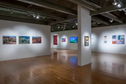 artwork by UT Austin students, Visual Arts Center