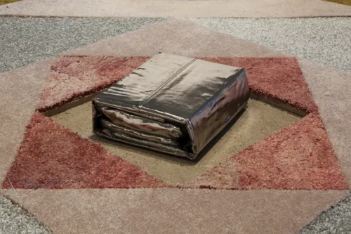 work by Ry Rocklen, Visual Arts Center, UT Austin