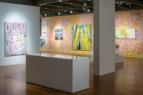 artwork by Corentin Canesson and others, Visual Arts Center, UT Austin