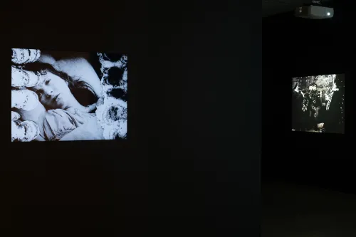 artwork by Bill Morrison, Visual Arts Center, UT Austin