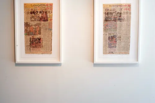 work by Laurie Anderson at Visual Arts Center, UT Austin