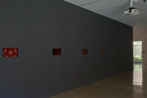 work by Laurie Anderson at Visual Arts Center, UT Austin