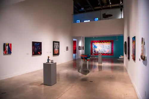 'Between Two Worlds' exhibition at Visual Arts Center, UT Austin