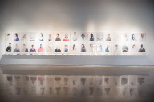 work by Ann Hamilton at Visual Arts Center, UT Austin