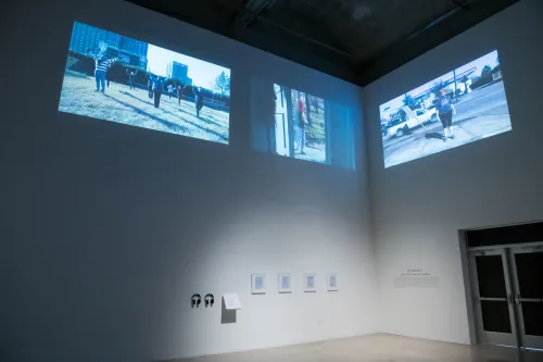artwork by Yue Nakayama, Visual Arts Center, UT Austin