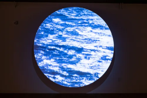 artwork by Luiz Roque, Visual Arts Center, UT Austin