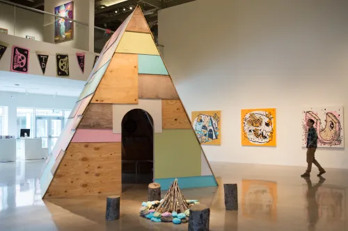 installation by Michael Sieben at Visual Arts Center, UT Austin