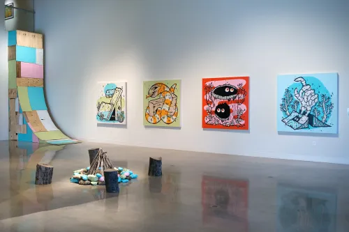 installation by Michael Sieben at Visual Arts Center, UT Austin