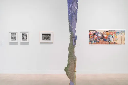 installation view of Retracing the Rubicon