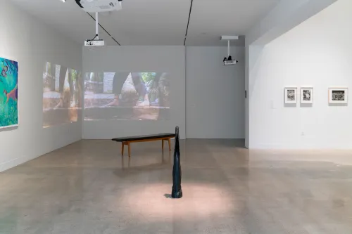 installation view of Retracing the Rubicon