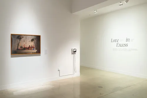 installation view of Love in Excess