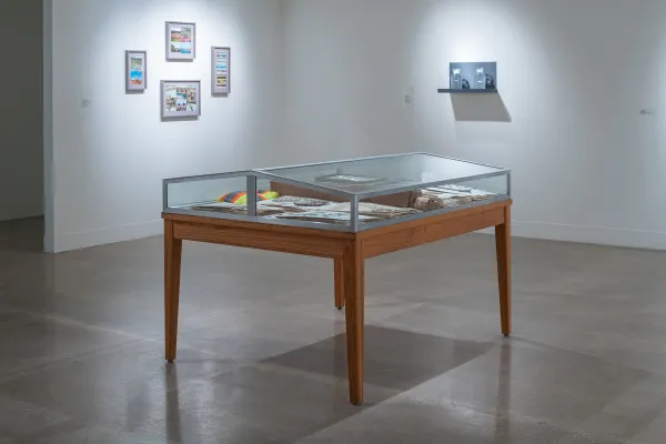 artwork by Carolina Caycedo and David de Rozas, Visual Arts Center, UT Austin