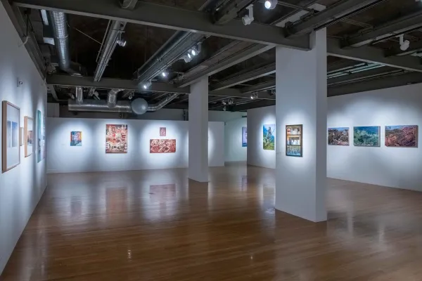 artwork by UT Austin students, Visual Arts Center