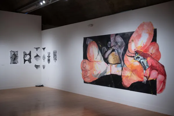 artwork by UT Austin students, Visual Arts Center