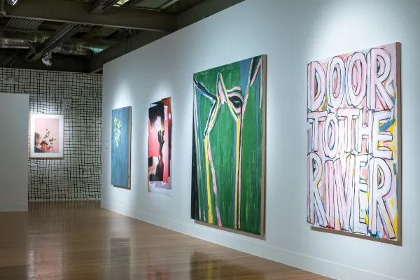 artwork by Corentin Canesson and others, Visual Arts Center, UT Austin
