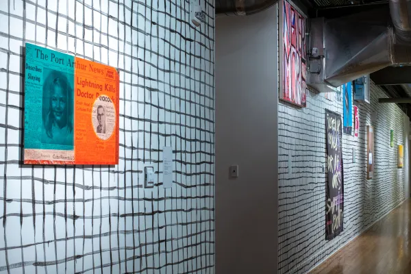 artwork by Corentin Canesson and others, Visual Arts Center, UT Austin