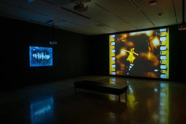 artwork by Bill Morrison, Visual Arts Center, UT Austin