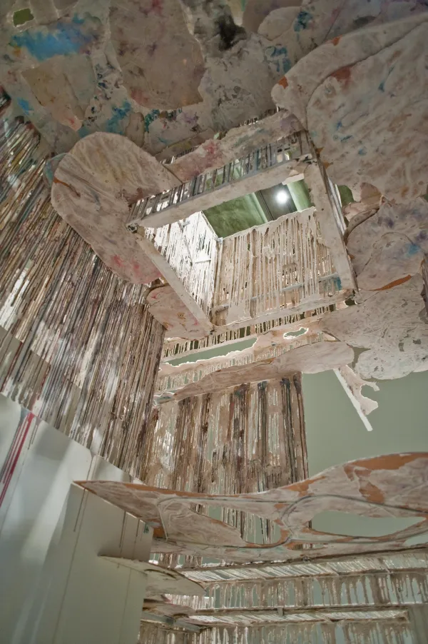 work by Diana Al-Hadid, Visual Arts Center, UT Austin