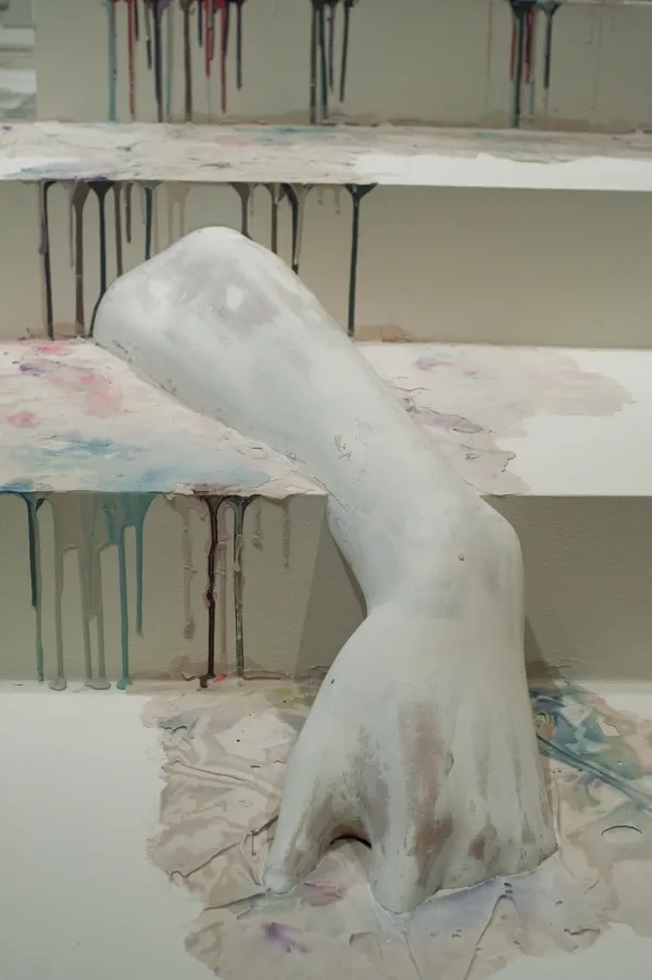 work by Diana Al-Hadid, Visual Arts Center, UT Austin