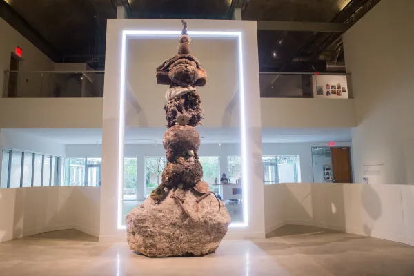 artwork by Larry Bamburg, Visual Arts Center, UT Austin