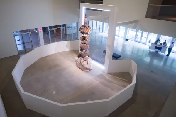 artwork by Larry Bamburg, Visual Arts Center, UT Austin