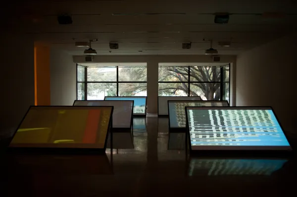 work by Justin Boyd, Visual Arts Center, UT Austin