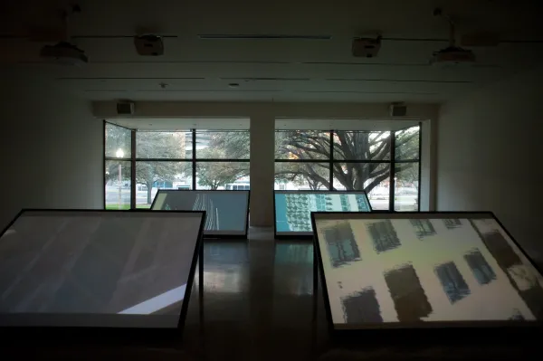 work by Justin Boyd, Visual Arts Center, UT Austin