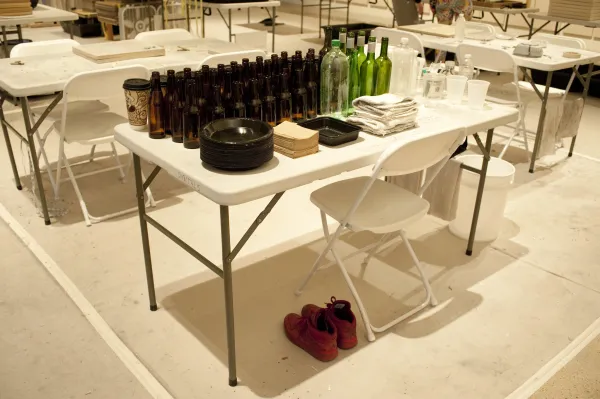 work by Amanda Ross-Ho, Visual Arts Center, UT Austin