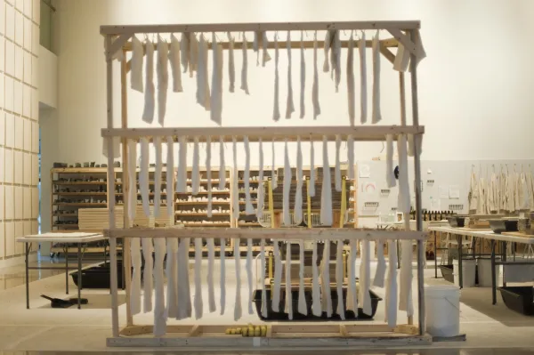 work by Amanda Ross-Ho, Visual Arts Center, UT Austin