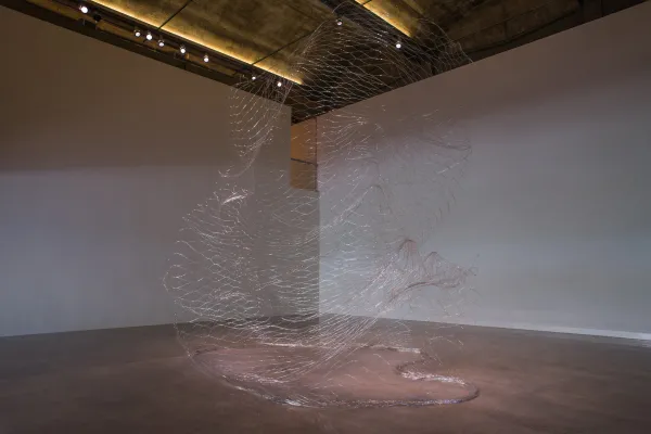 work by Alyson Shotz, Visual Arts Center, UT Austin