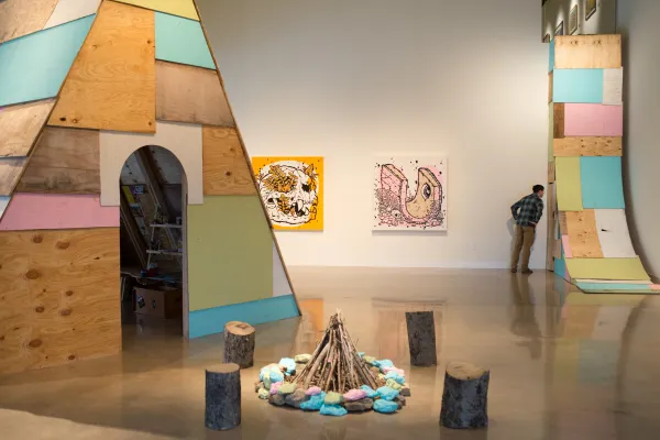 installation by Michael Sieben at Visual Arts Center, UT Austin