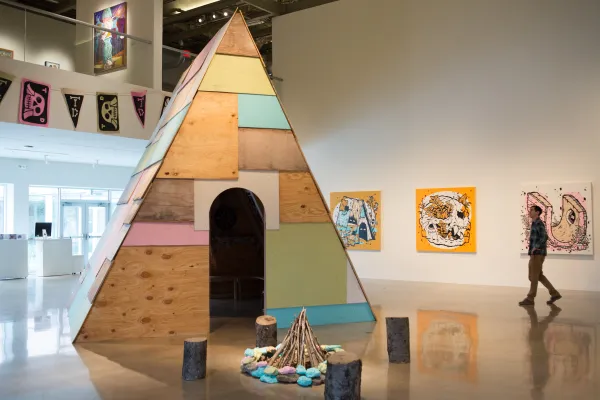 installation by Michael Sieben at Visual Arts Center, UT Austin