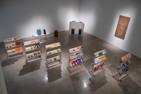 artwork by Lan Tuazon, Visual Arts Center, UT Austin