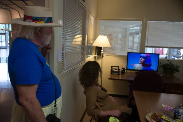 opening reception for 'Strange Pilgrims' exhibition at Visual Arts Center, UT Austin