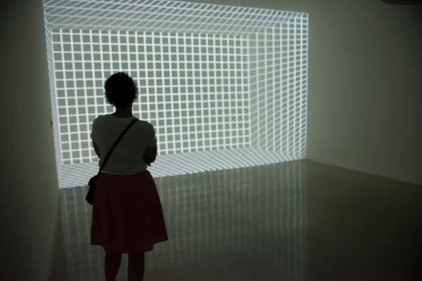 opening reception for 'Strange Pilgrims' exhibition at Visual Arts Center, UT Austin