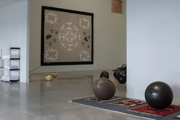 artwork by Michael Queenland, Visual Arts Center, UT Austin