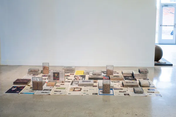 artwork by Michael Queenland, Visual Arts Center, UT Austin