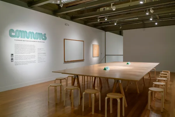 installation view of COMMONS