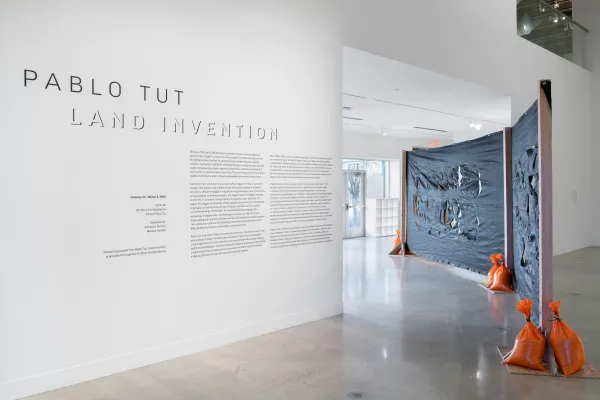installation view of Pablo Tut: Land Invention